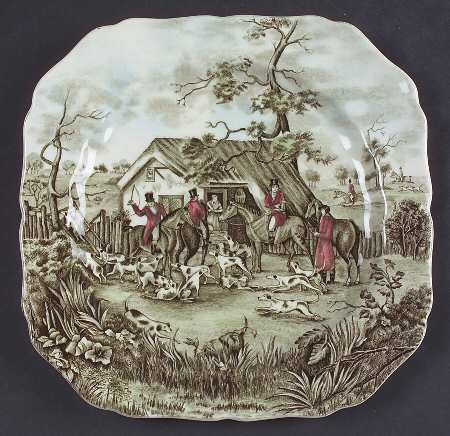 Tally Ho Square Salad Plate by Johnson Brothers