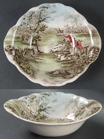 Tally Ho Lugged Cereal Bowl by Johnson Brothers