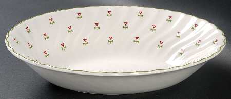 Thistle 9" Oval Vegetable Bowl