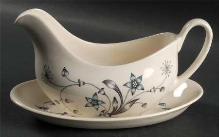 Titania Blue Gravy Boat & Underplate