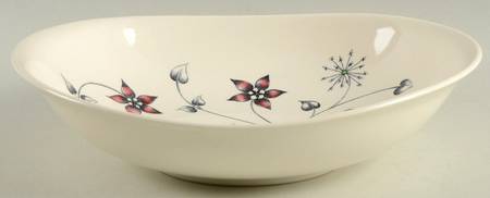 Titania Red 9" Round Vegetable Bowl