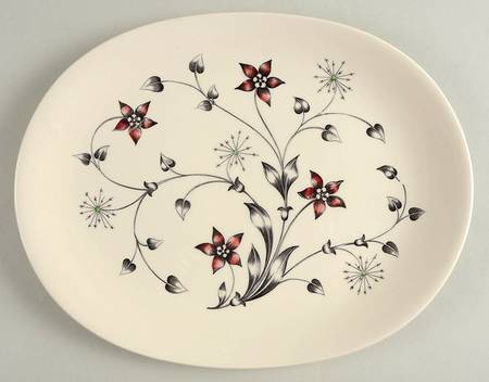 Titania Red 12" Oval Serving Platter
