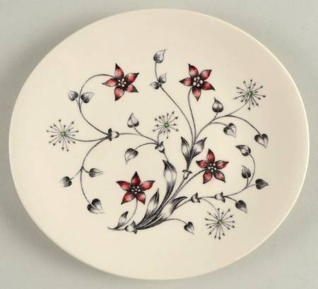 Titania Red Bread & Butter Plate