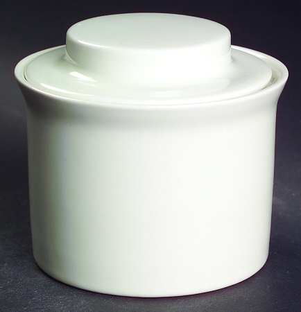Tivoli White Sugar Bowl & Lid