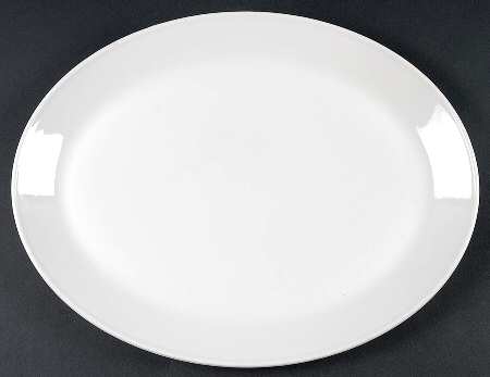 Tivoli White 13" Oval Serving Platter