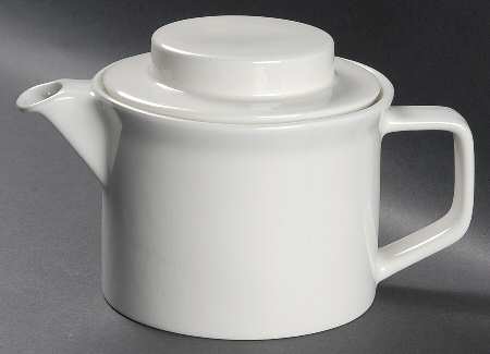 Tivoli White Teapot & Lid