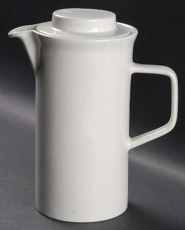 Tivoli White Coffee Pot & Lid