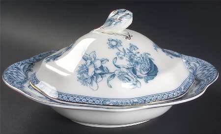 Tokio Transferware Oval Covered Vegetable