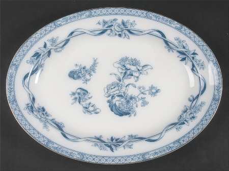 Tokio Transferware 14" Oval Serving Platter