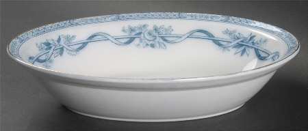 Tokio Transferware 9" Oval Vegetable Bowl