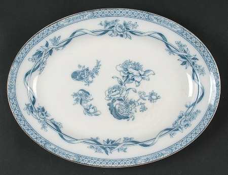 Tokio Transferware 12" Oval Serving Platter