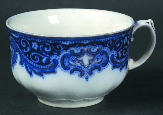 Tokio (Flow Blue, Scalloped, Rim Design) Flat Cup