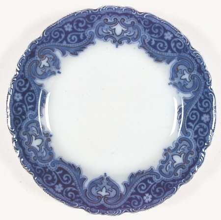 Tokio (Flow Blue, Scalloped, Rim Design) by Johnson Brothers