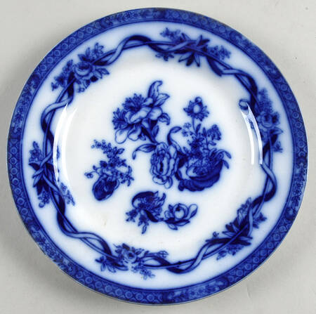 Tokio Flow Blue (Smooth, No Trim) Salad Plate