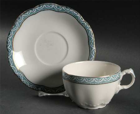 Touraine Flat Cup & Saucer Set