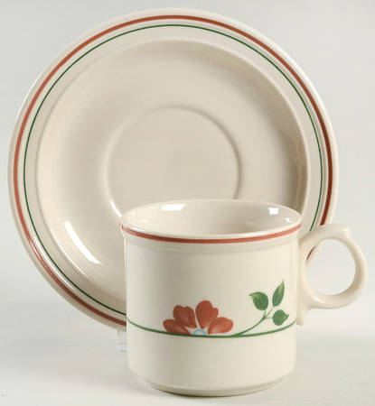 Tracy Flat Cup & Saucer Set
