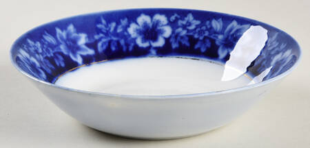 Turin Blue (Flow Blue) Coupe Cereal Bowl