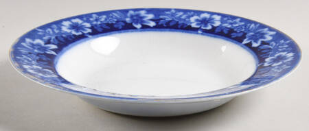 Turin Blue (Flow Blue) Rim Soup Bowl