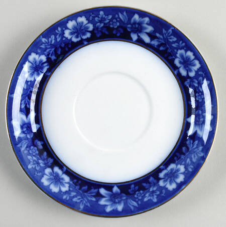 Turin Blue (Flow Blue) Saucer for Cream Soup Bowl