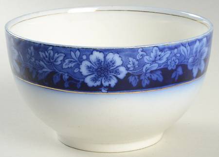 Turin Blue (Flow Blue) Cranberry Bowl