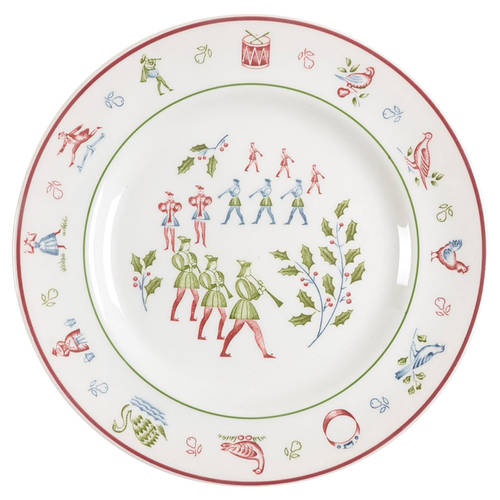 Twelve Days of Christmas Salad Plate