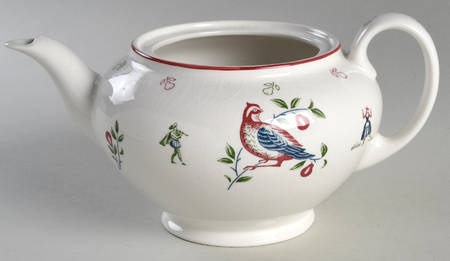 Twelve Days of Christmas Teapot No Lid