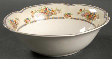 Victoria (Floral Basket) 9" Round Vegetable Bowl