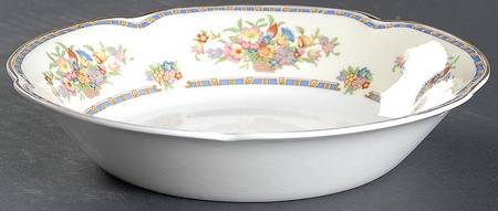 Victoria (Floral Basket) Coupe Soup Bowl