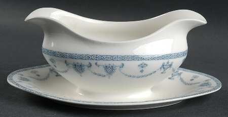 The Villiers Gravy Boat with Attached Underplate