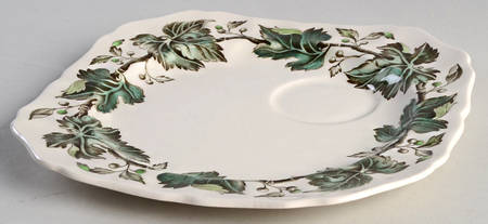 Vintage Cream (Green Ivy & Berries) Snack Plate