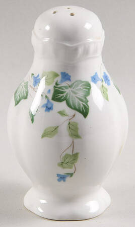 Vintage (Newer, Green Ivy, Blue Flowers) Pepper Shaker
