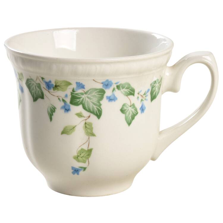 Vintage (Newer, Green Ivy, Blue Flowers) Oversized Cup