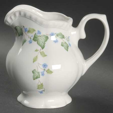 Vintage (Newer, Green Ivy, Blue Flowers) Creamer