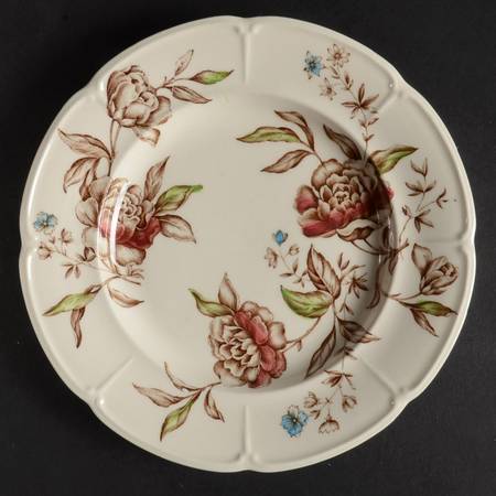Warwick Brown Multicolor Salad Plate