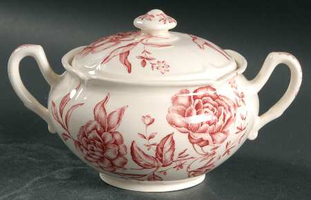 Warwick Pink Sugar Bowl & Lid