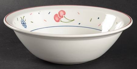 Wild Cherries 8" Round Vegetable Bowl