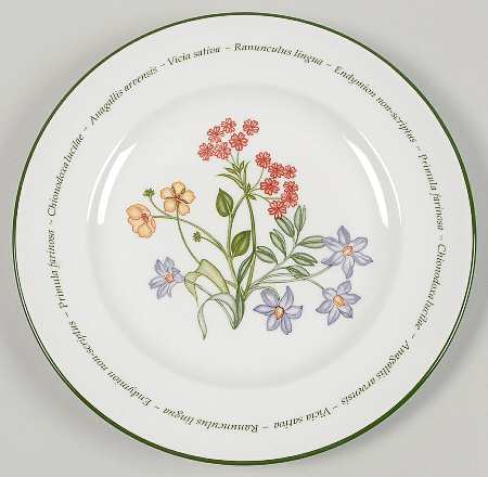 Wild Flowers Salad Plate