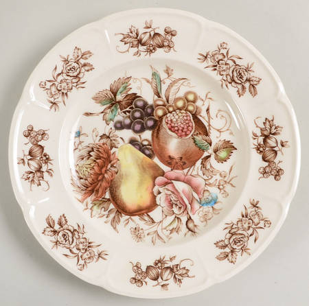 Windsor Fruit (Georgian, Ribbed Border) Salad Plate