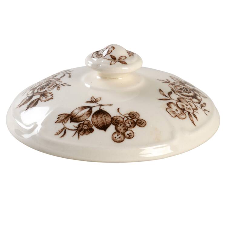 Windsor Fruit (Georgian, Ribbed Border) Lid for Sugar Bowl
