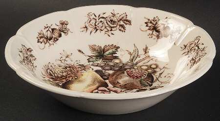 Windsor Fruit (Georgian, Ribbed Border) Coupe Soup Bowl