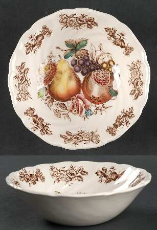 Windsor Fruit (Old Chelsea, Swirl Border) Coupe Cereal Bowl