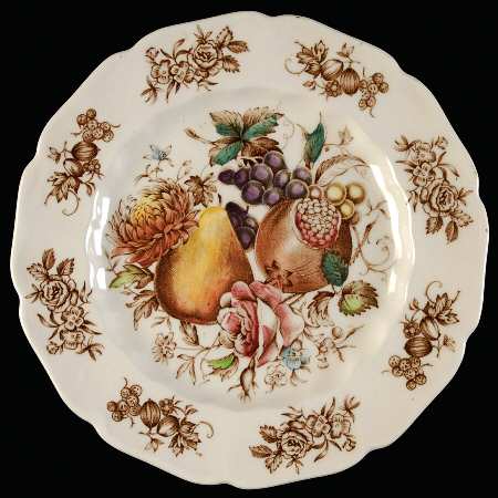 Windsor Fruit (Old Chelsea, Swirl Border) Salad Plate