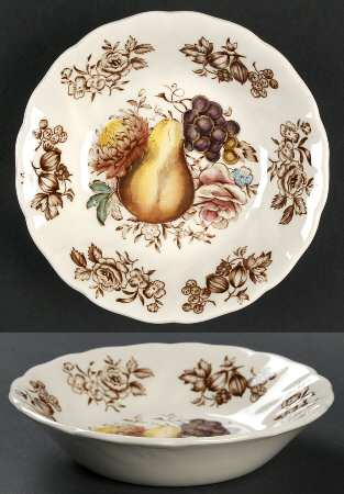 Windsor Fruit (Old Chelsea, Swirl Border) Fruit/Dessert (Sauce) Bowl