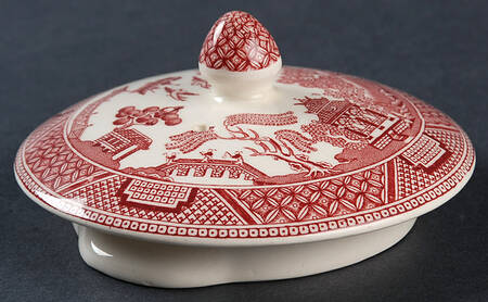 Willow Pink Red Lid for Teapot