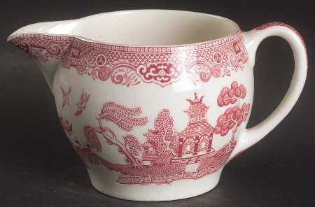 Willow Pink Red Creamer