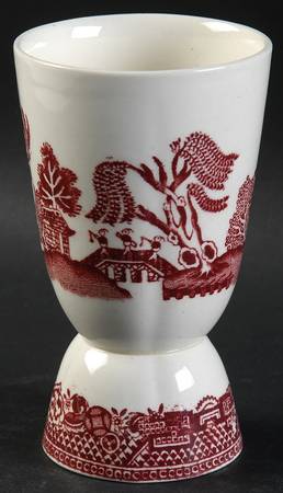 Willow Pink Red Double Egg Cup