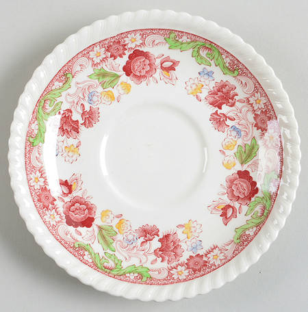 Winchester Pink (Rope Edge) Saucer for Cream Soup Bowl