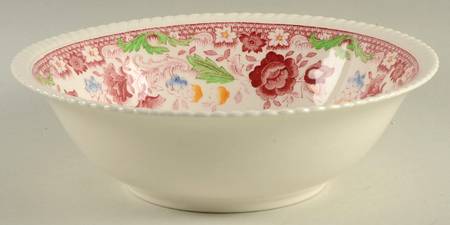Winchester Pink (Rope Edge) 9" Round Vegetable Bowl