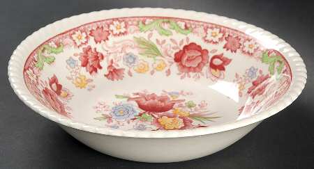 Winchester Pink (Rope Edge) Coupe Soup Bowl