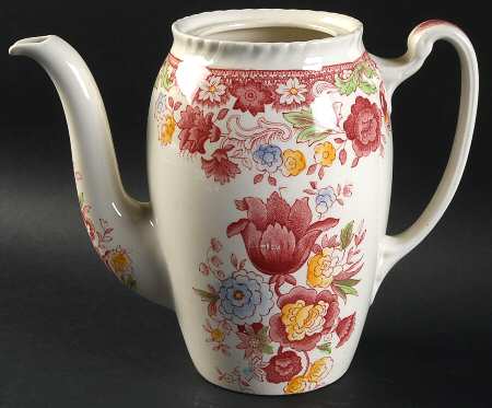 Winchester Pink (Rope Edge) Coffee Pot No Lid
